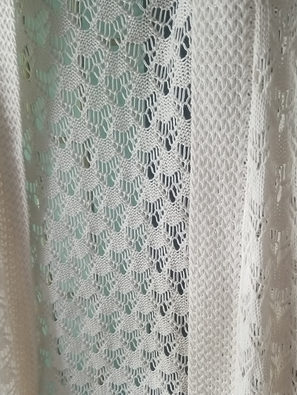 Lightweight Cream Open-Front Lace Cardigan - Picture 2 of 5
